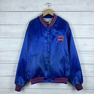 Vintage 1980s Sacramento Kings NBA Swingster Satin Jacket XXL